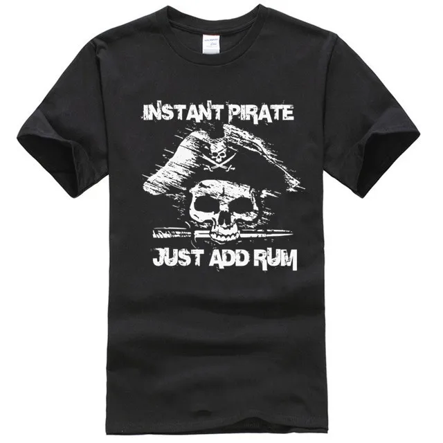 

Instant Pirate Just Add Rum T-SHIRT Tee Captain Skull Funny Gift Birthday