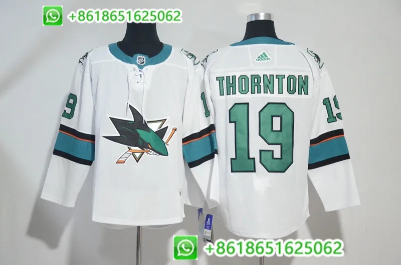 Мужские Сан-Жозе Брент Бернс Erik Karlsson Joe Pavelski Joe Thornton хоккейные Аутентичные Джерси - Цвет: AS PICTURE