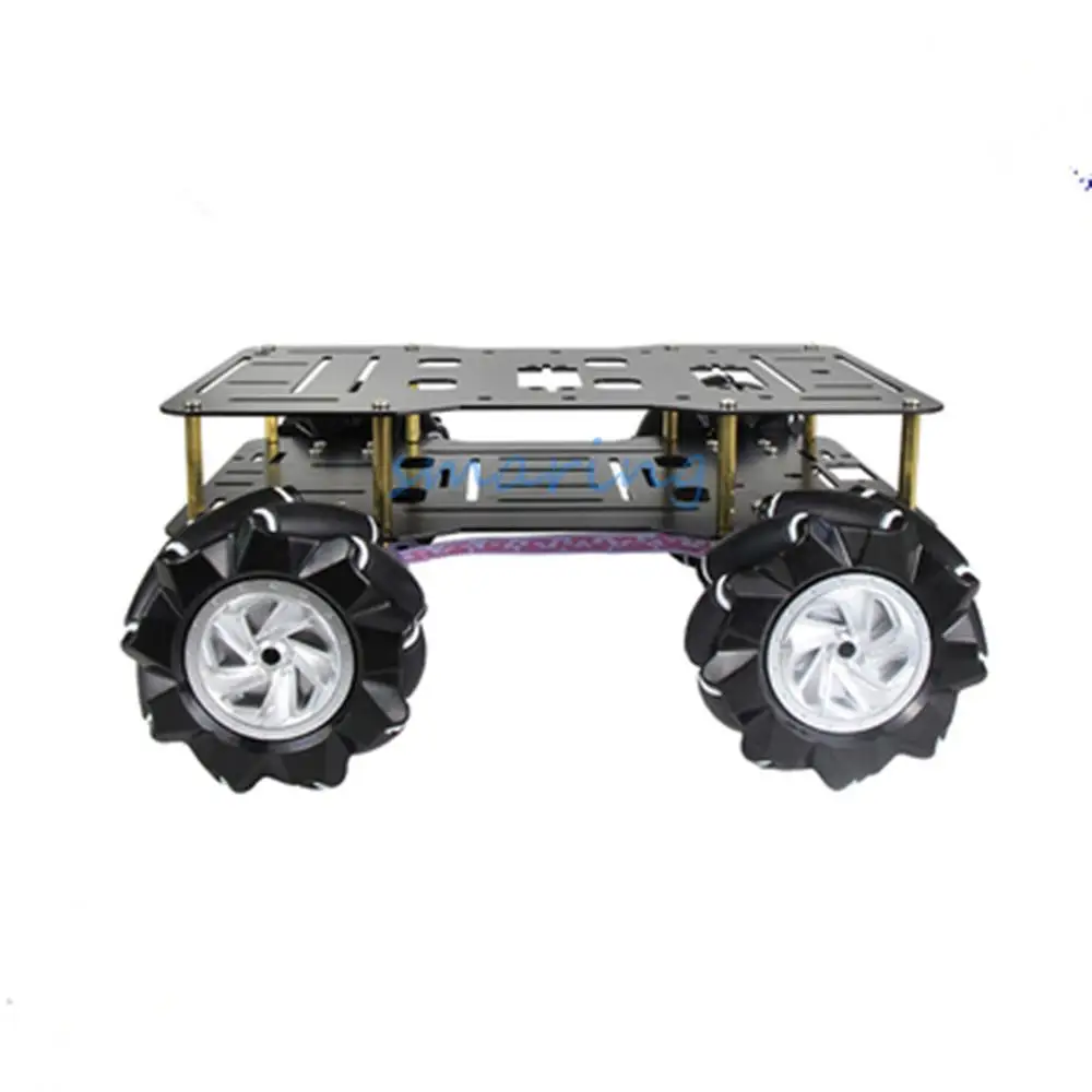 Smart Robot Car Chassis with 4Pcs 60Mm Mecanum Wheels 12V High Torque Motor for Arduino