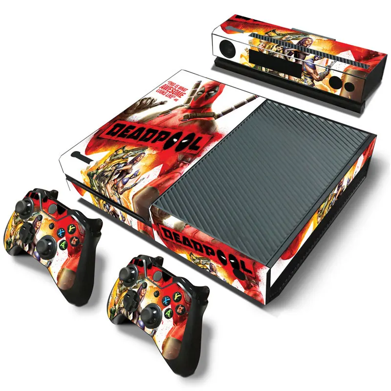 Marvel Spiderman Deadpool Sticker for XBOX ONE Skin Sticker Console and Controllers for XBOX ONE Gamepad Controller Decal 