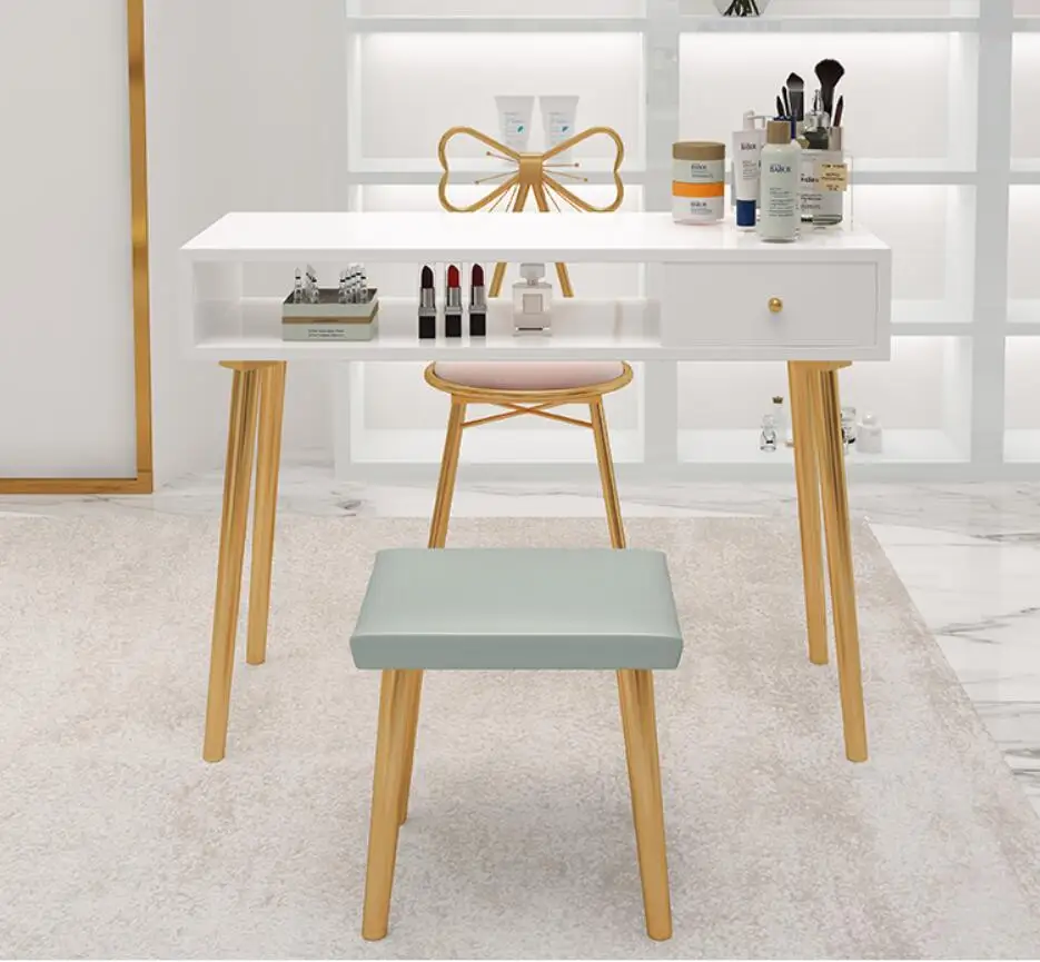 Manicure table and chair set combination Nordic net red single double double layer manicure station special economic ins