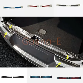 

Car Body Outside Rear Bumper Trim Stainless Steel Scuff Trunk Lamp Pedal Panel Moulding Hoods 2pcs For VOLVO XC40 2018 2019 2020