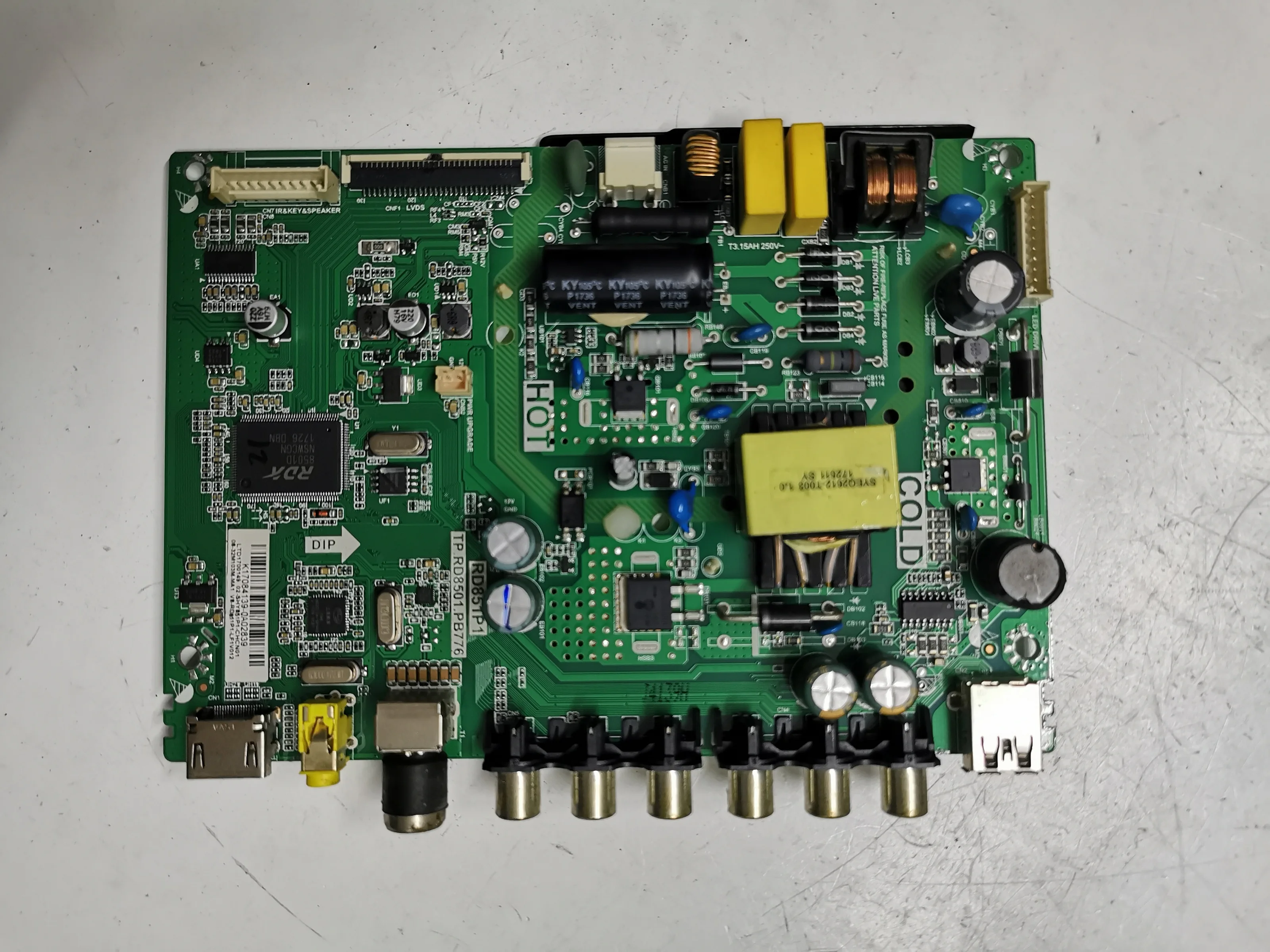 Оригинальная материнская плата ЖК-ТВ l32f1b tp.rd8501.vst69d.pb776 экран lvw320csot печатная |