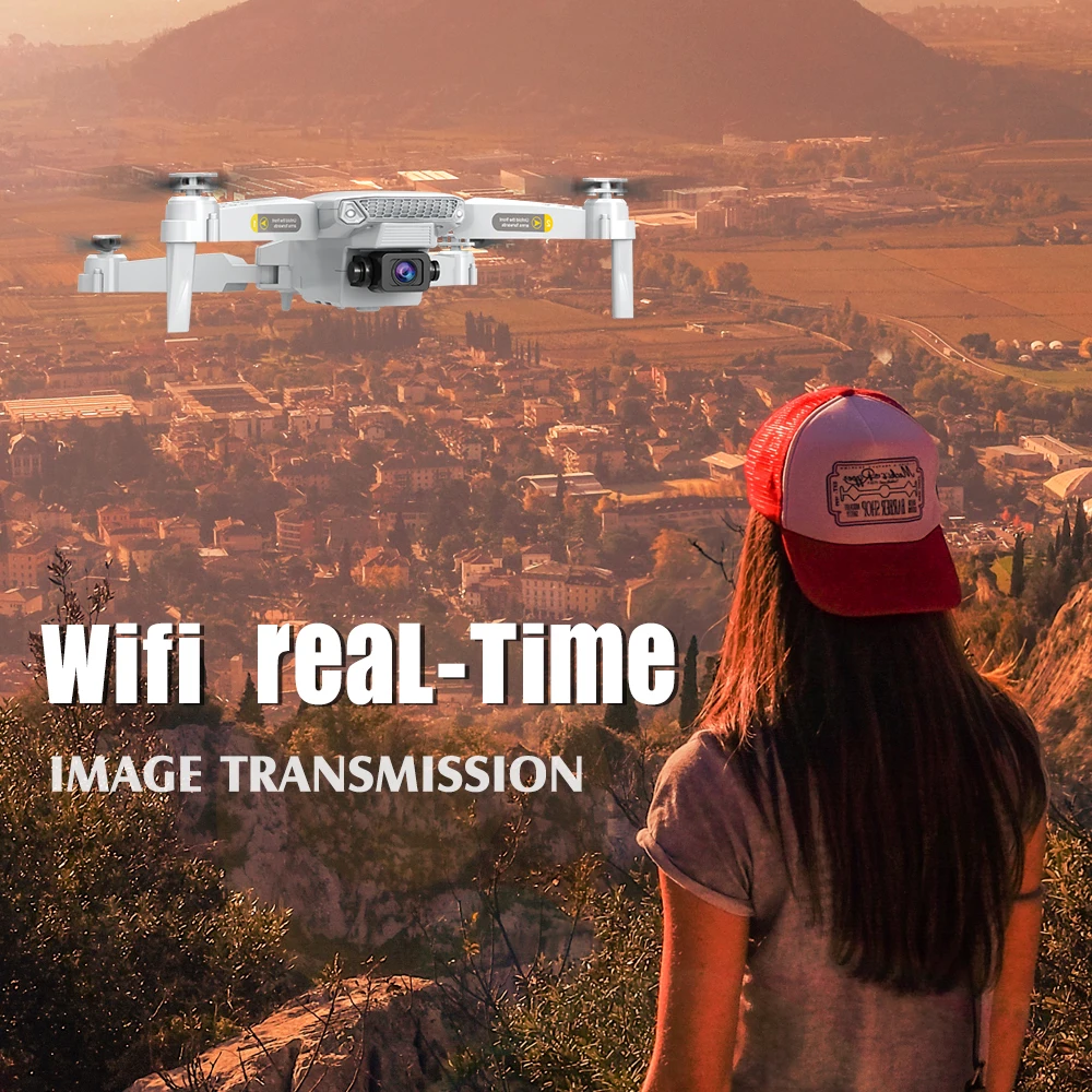 2020 Новый E68 WIFI FPV мини Дрон с широким углом HD 4K 1080P камера режим удержания высоты RC