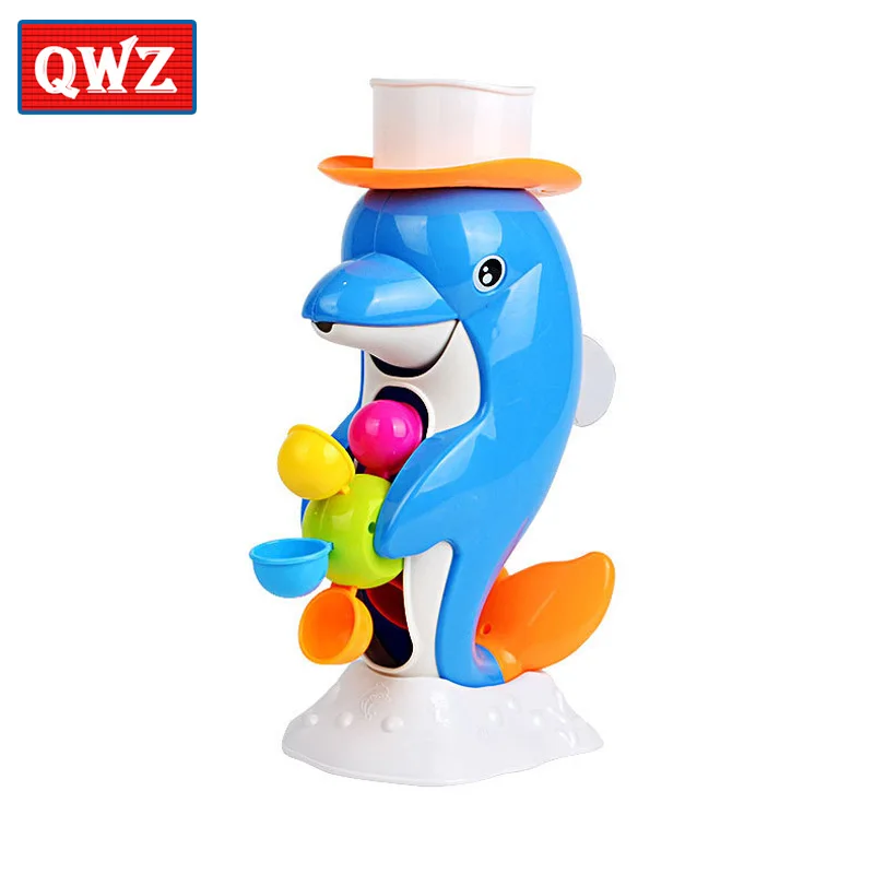QWZ Bath Toys Pipeline Water Spray Shower Game Elephant Bath Baby Toy for Children Swimming Bathroom Bathing Shower Kids Toy 25