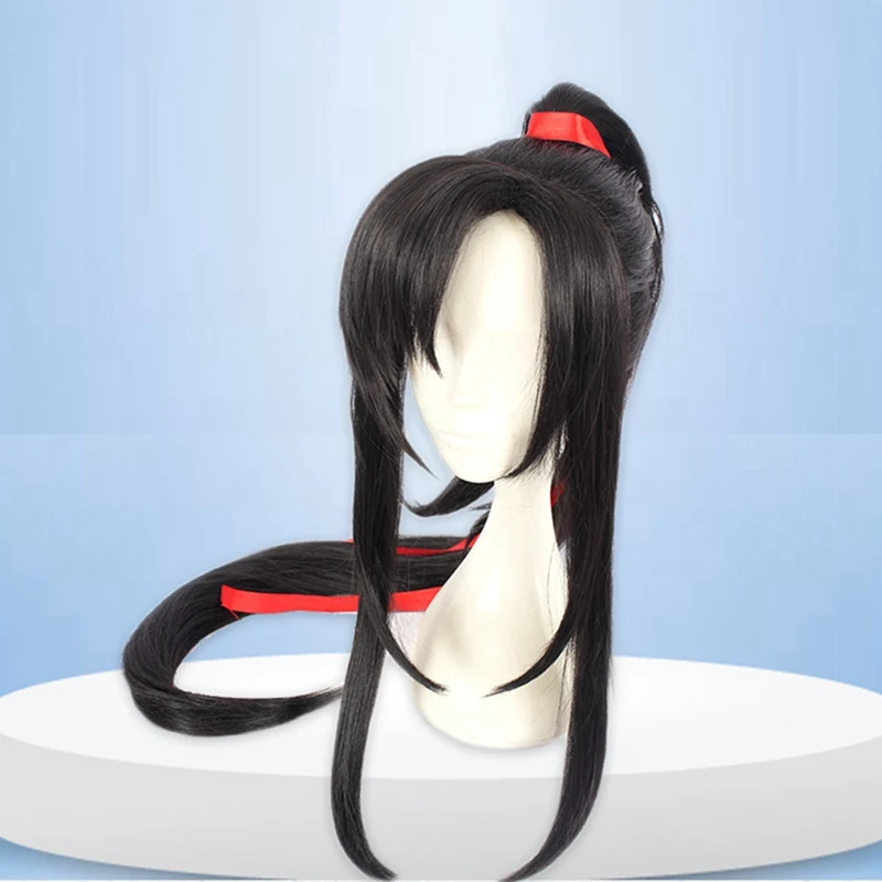 Mo Dao Zu Shi косплей парик Wei wuxian молодой гроссмейстер демонического культивирования костюм для мужчин Jin Ling Lan Wangji повязка на голову