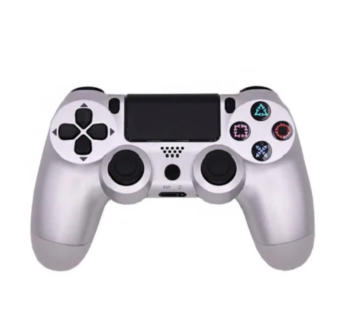 PS4 портативный Bluetooth пресс-Контроллер Dualshock для sony Play Station 4, виброджистор, геймпады для Play Station 4 - Цвет: Silver