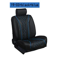 19-03 Black Blue BOOST для Toyota Surf 215 2005 автомобильный чехол для сидений автомобиля полный комплект 5 сидений правый руль вождения - Название цвета: 19-03 Black Blue