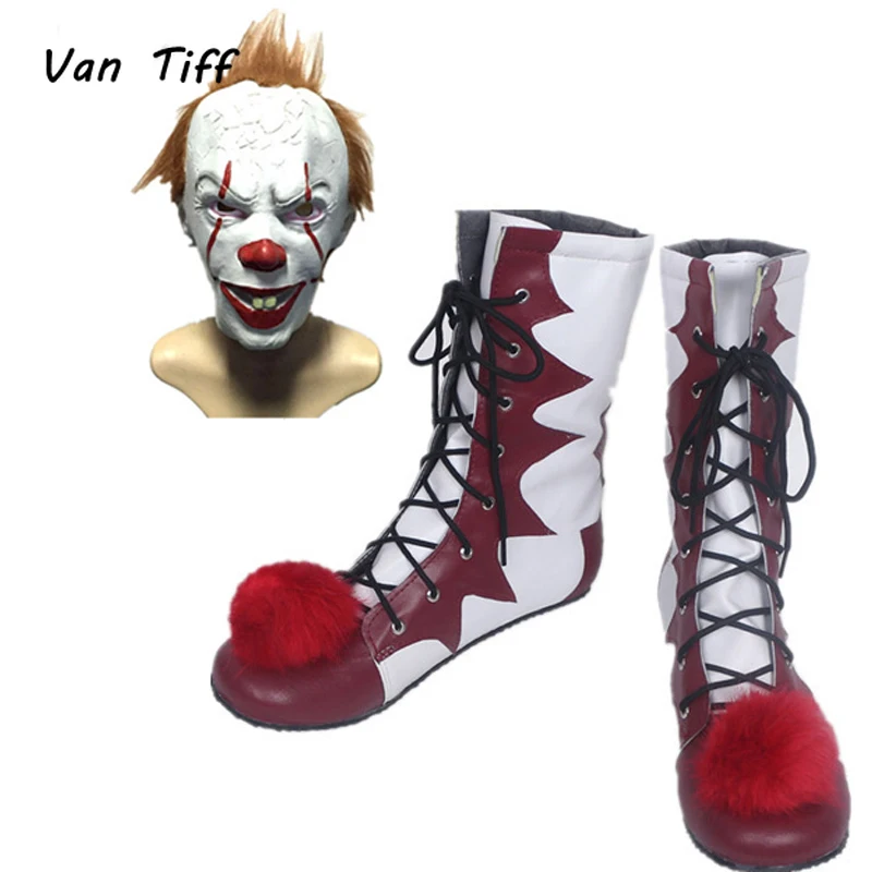 Ботинки клоуна обувь Стивена Кинга Pennywise маска косплей страшный клоун мужские