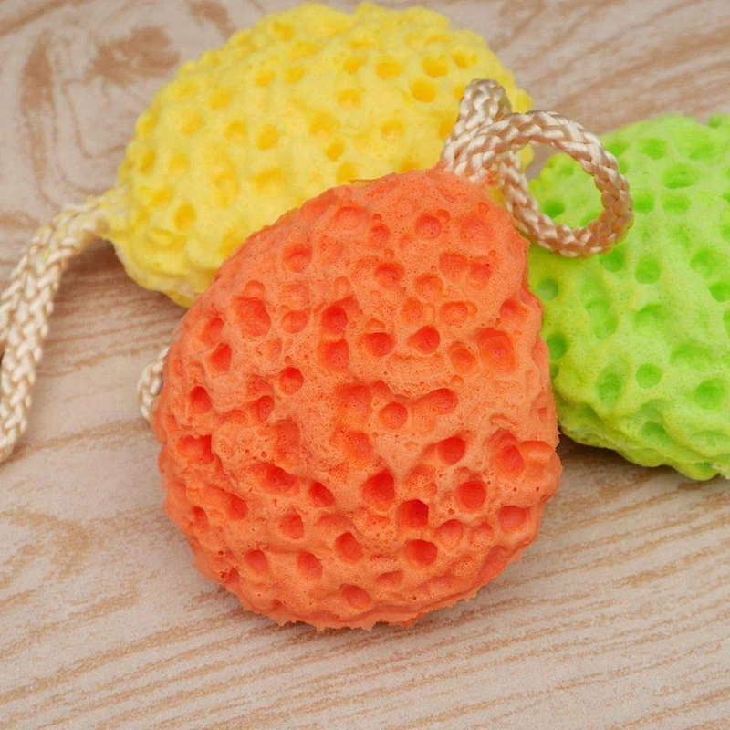foam bath sponge, natural skin-friendly for body/face deep