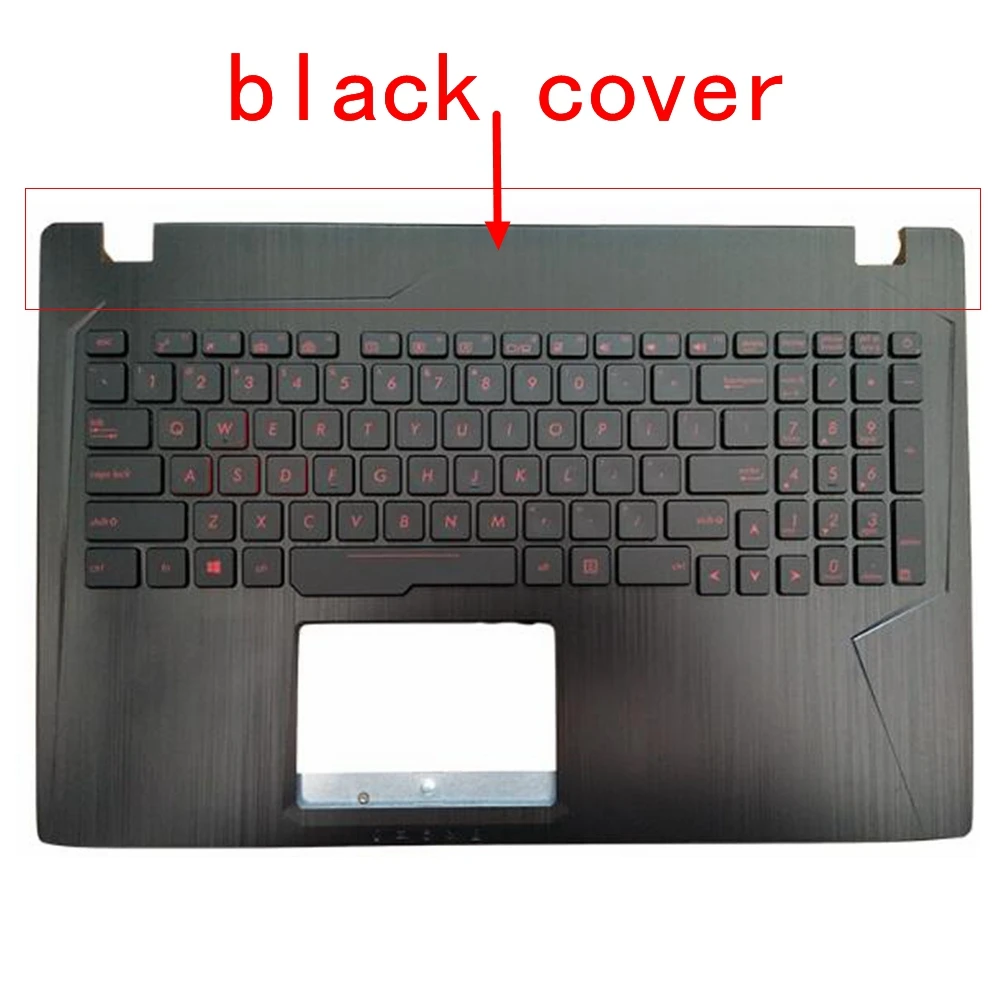  95%  English Backlit Keyboard with palmrest for Asus FX753VD FX53VD ZX53V ZX73 FZ53V GL553VW GL753 