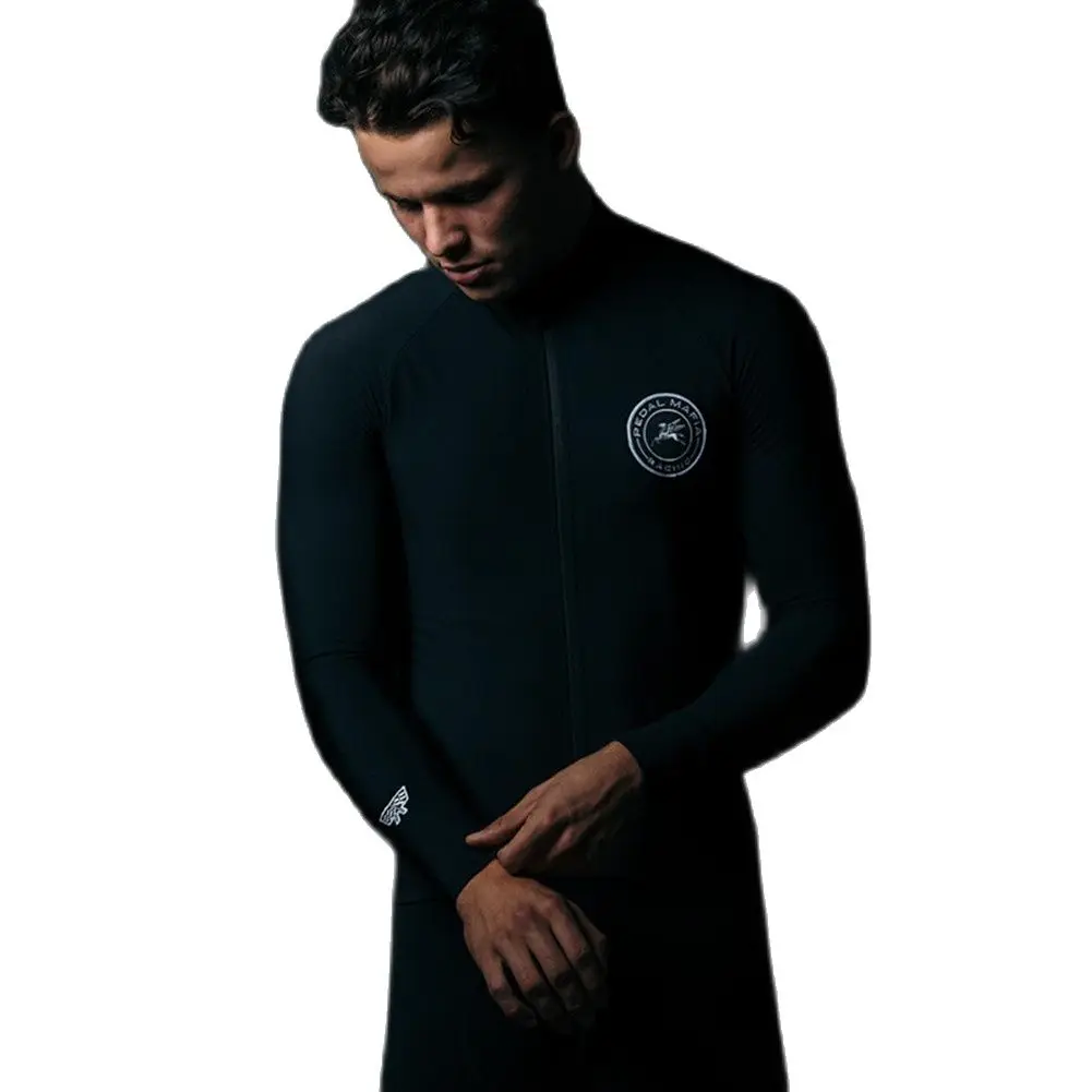 Racing cycle wear men thermal fleece long sleeve warm jackets MTB road bike apparel