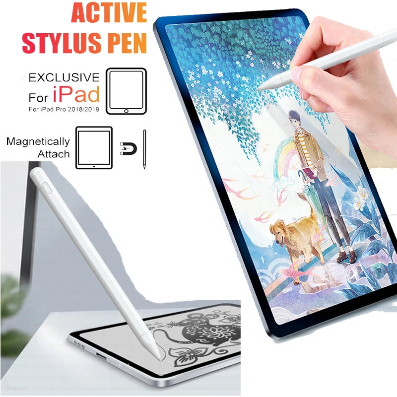 

Stylus Pencil For apple pencil 9.7 2018 Air3 10.2 2019 Active Stylus Pen for iPad Pro11 12.9 2020 Pencil with Palm Rejection Pen
