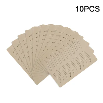 

10pcs/pack Face Accessories Trainning Beginner Latex Tattoo Suppiles Microblading Semi Permanent Eyebrow Skin Black White Blank