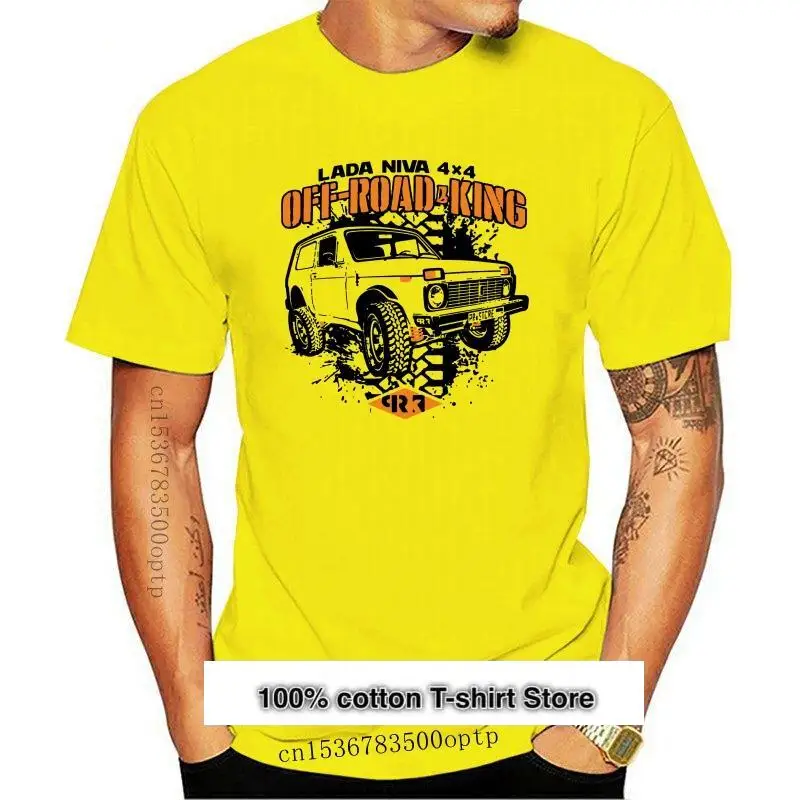 Camiseta deportiva Lada Niva 4X4 для мужчин подростков camisa de манга corta с cuello Round Do moda verano | Мужская