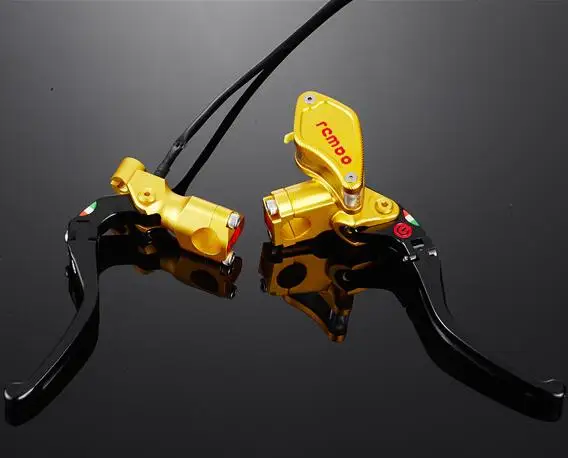 7/8" 22mm Motorcycle 13 RCS Brake Clutch Master Cylinder Hydraulic Pump Reservoir Brake pump For Honda Suzuki Kawasaki Yamaha - Цвет: Золотой