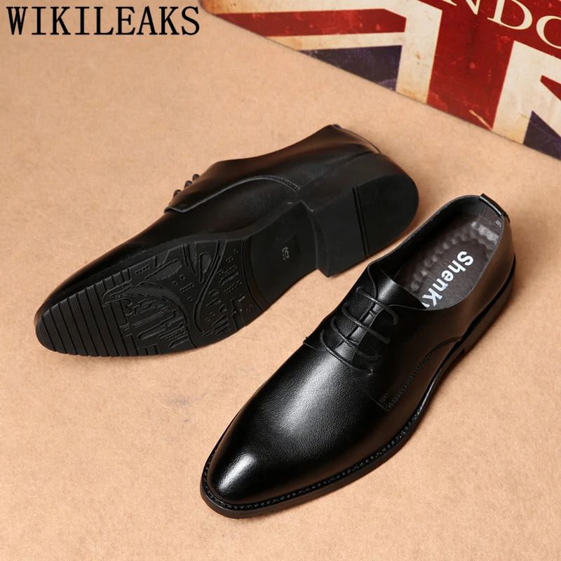 Мужские строгие Туфли-оксфорды из натуральной кожи; мужские ...