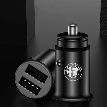 

USB Car Charger 4.8A Mini Car Phone Charger Adapter in Car For Alfa Romeo car charger FOR Samsung Xiaomi Redmi iPhone HUAWEI