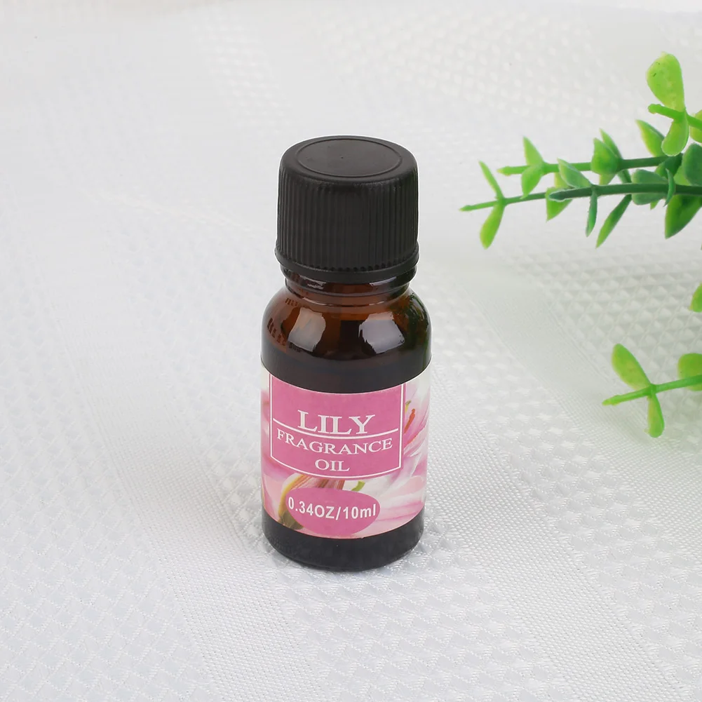 Растительное ароматерапевтическое ароматическое масло 10 мл очиститель воздуха Чистый уход за кожей чистый спа - Цвет: lily
