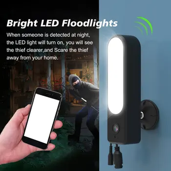 

1080P Outdoor WiFi IP Camera Wireless card Light IR Audio Video IP66 Waterproof Security Courtyard Monitoring