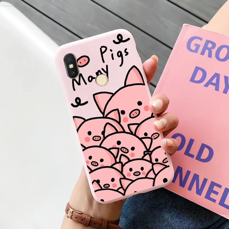 TPU Shell Black Soft For XIAOMI Redmi S2 Case Silicone Matte Fundas For Redmi S2 Case Personality Cute Cartoon Phone Case Cover leather phone wallet Cases & Covers