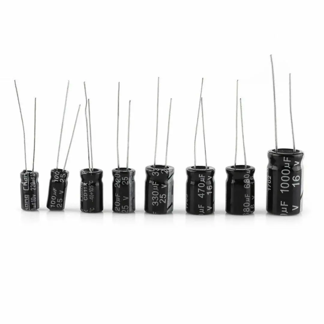 500x0.1-1000UF 24Values Aluminum Electrolytic Capacitors 16-50V Capacitor Kit SE