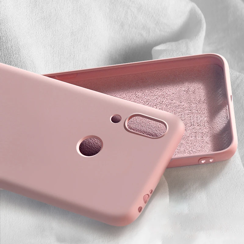 LPink Роскошный жидкий силиконовый чехол для XiaoMi Mi9 SE 9T Mi 9 RedMi Note 7 Pro K20 Pro для XiaoMi 8 Lite Mix 3 Силиконовый мягкий чехол для телефона - Цвет: LPink