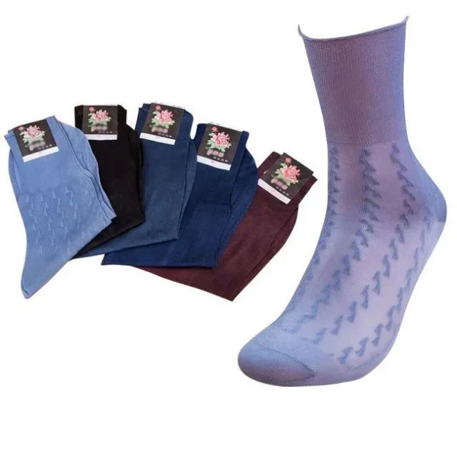 Мужские носки черные прозрачные сексуальные формальные нейлоновые 10 пар|sock|sock