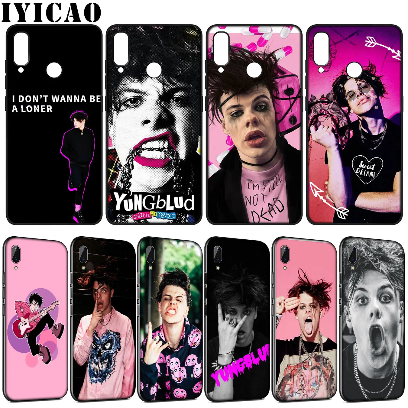 Мягкий силиконовый чехол Rapper pop Yungblud для Huawei Y9 Y7 Y6 Prime 2019 Honor 20 10 9 9X 8C 8X 8 Lite 7C 7X 7A Pro |