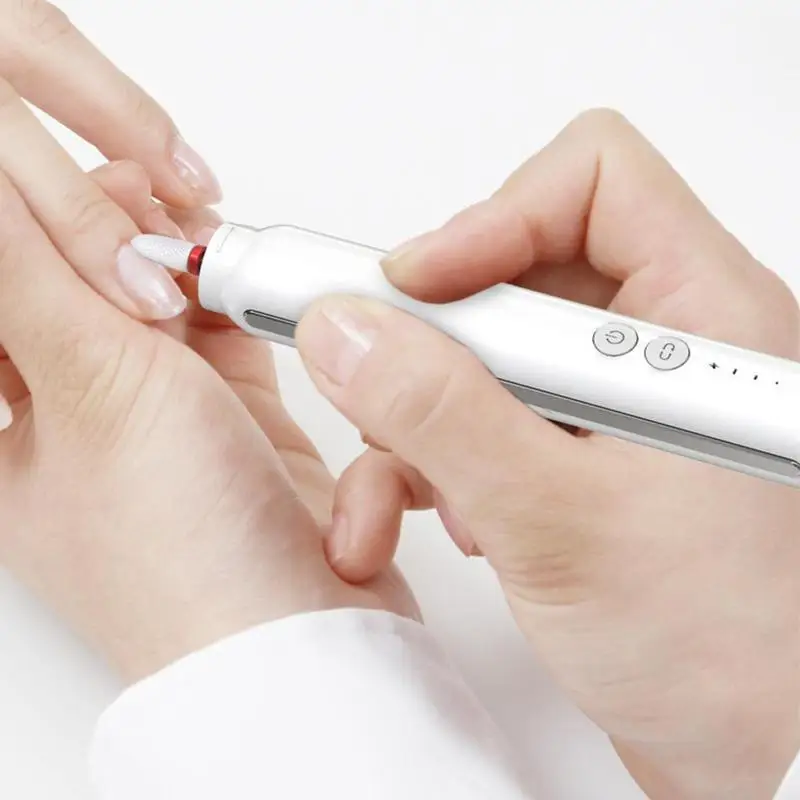 Modelo de Carregamento Polisher Elétrico Portátil Baixo Ruído Prego Bit Máquina Cabeça Pedicure Broca Manicure Moagem Conjunto 6 Pçs G9u7 Usb 9 Brocas elétricas p manicure e acessórios