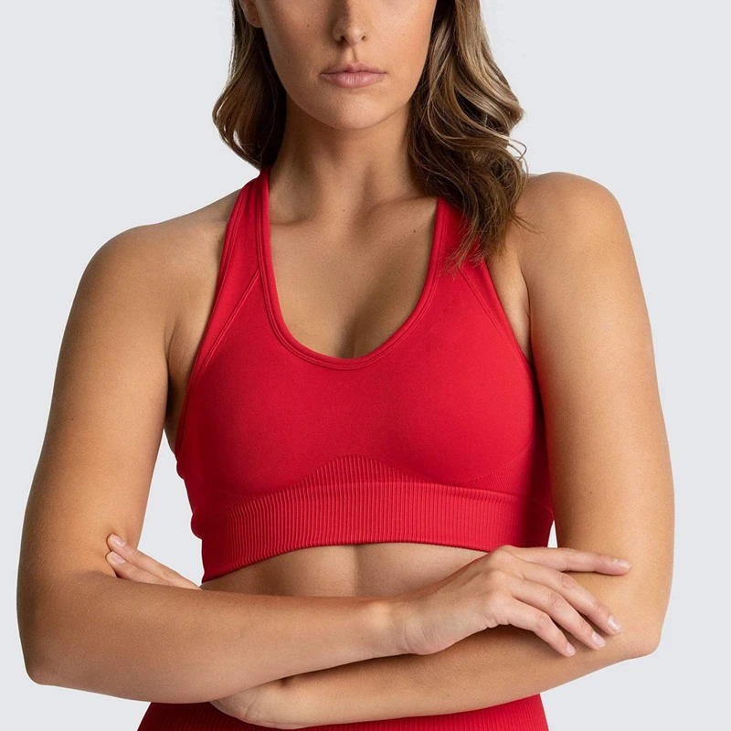 Gathering Fitness Bra Shock Proof Women Sport Tank Top Breathable Yoga suit Wireless Underwear Gym Clohte