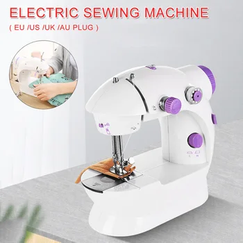 

Electric Mini Sewing Machine For Home Hand Machine Speed Adjustment With Light Handheld Sewing Machine EU/US/UK/AU Plug
