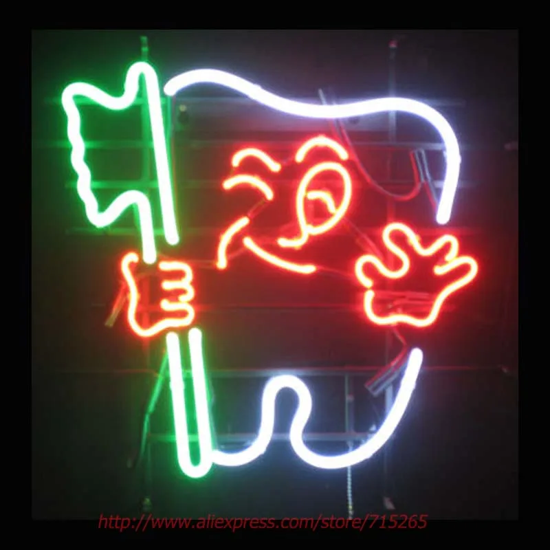 

Tooth Neon Sign For Room neon light Custom Arcade Glass Neon Light Sign Beer Bar Glass Tubes Sexy Lamp Leopard Neon Lights