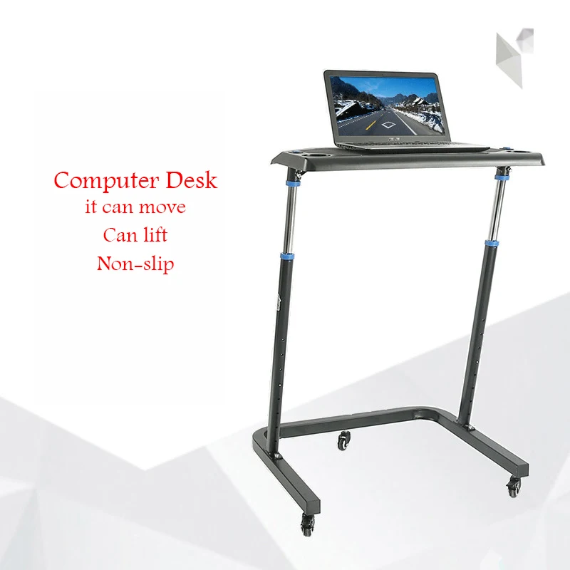 Подъемный Многофункциональный передвижной стол для ноутбука велосипедные тренажеры платформа выделенный вертикальный стол - Цвет: desk