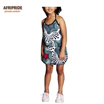 

Afripride Summer Bud Dress for Girls Tailor Made Sleeveless Mini Length Girl's Casual Dress A724502