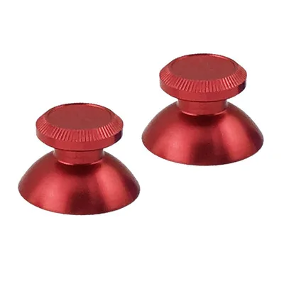 Красный Алюминиевый металлический 3D Аналоговый джойстик для Playstation 4 PS4 Slim Pro thumb Stick grip cap Замена для xbox ONE контроллер - Цвет: Красный