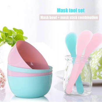 

Mask Bowl Set Mask Stick Mixing Bowl DIY Self-made Cosmetic Mask Tool Random Color