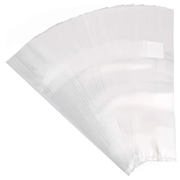 

100Pcs Mushroom Gg Bag Mushroom Spawn Bags Thick 6 Mil Bags 6 inch x 20 inch 0.2 Micrometre Filter Breathable Bags