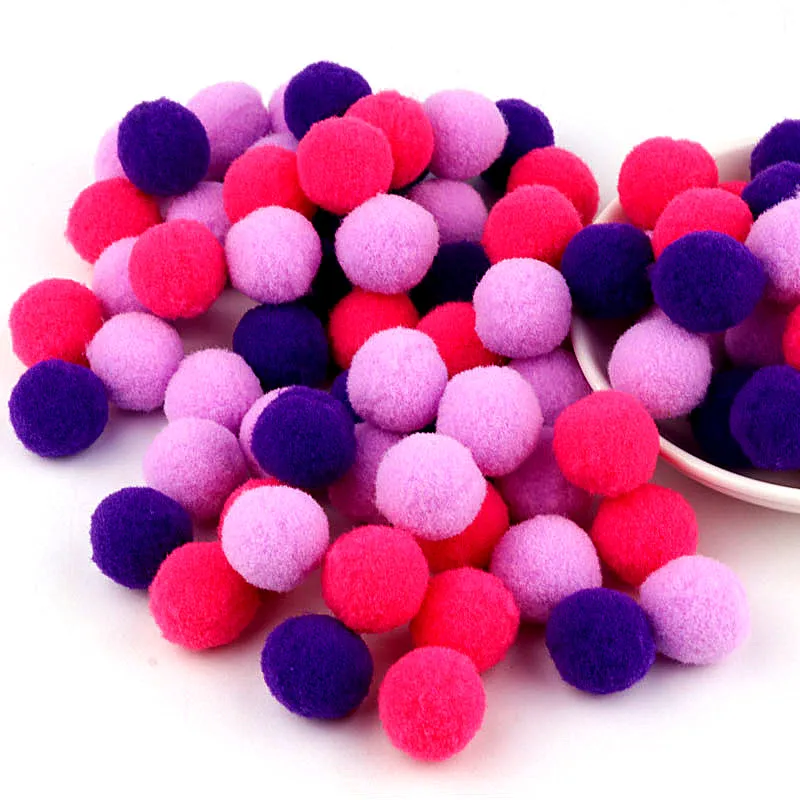 20 шт. 30 мм Разноцветные помпоны пушистые мягкие ручной работы детские игрушки