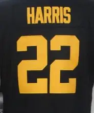 Custom Embroidery For American Najee Harris Men Women Kid Youth Black Football Jersey