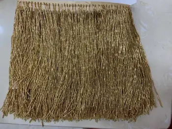 

5 yards/bag gold color beads tassel fringe with super quality JIANXI.C-89812 for decoration dress/fashion dress