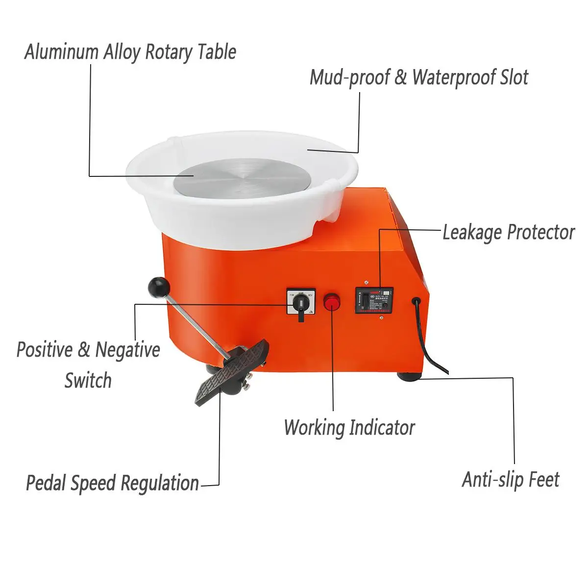 350W гончарная машина 110/220V 32A гончарное колесо Съемная машина керамическая работа Глина Ремесло Искусство педаль удобная большая распродажа