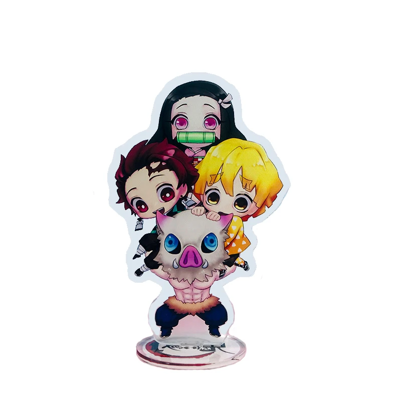 Зимний камуфляж Demon Slayer Kimetsu no Yaiba фигурка игрушки Tanjirou Nezuko Inosuke Zenitsu ПВХ экшн кукла сувенир украшение Xms подарок - Цвет: Зимний камуфляж
