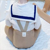 Spanish Spring And Autumn Models High Waist Suspenders Cropped Pants Baby Big Butt Leggings Baby Leggings 5