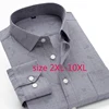 2022 New Arrival Fashion Men Grey Extra Large Loose Formal Casual Shirts Men Shirt Long Sleeve Plus Size 2X-5XL6XL7XL8XL9XL10XL ► Photo 2/5