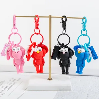 

High Quality New Little Cute Duck Key Chain Dancing Duck Keychain Pendant Bag Accessory Diy Car Key Chains Wholesale