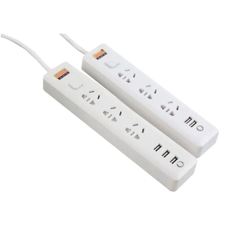 

Smart socket household high-power safety CN plug power strip with 2/3USB socket 5V/2.4A quick charge with LED extension socket