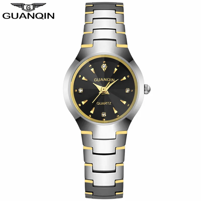 GUANQIN GQ30005 Relojes Mujer женские часы Роскошные вольфрамовые Стальные кварцевые часы женские водонепроницаемые Летние Стильные женские наручные часы - Цвет: Розовый