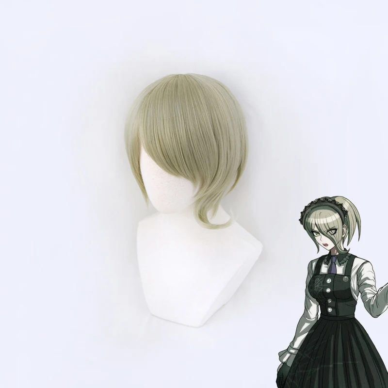 Женский короткий парик тоджо кируми Danganronpa V3 термостойкие искусственные волосы для костюма карнавала
