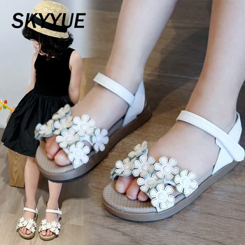 

Summer Kids Beach Sandals Children Flower Brand Shoes Baby Girls Princess Sandals Toddler Fashion Dress Sandals Sweet Shoes 2020